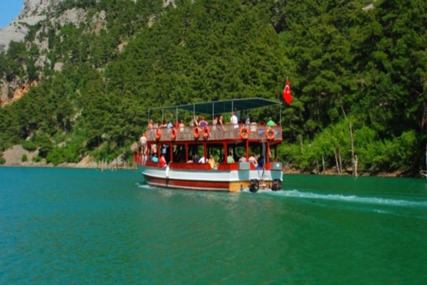 GREEN CANYON BOAT TRIP  with Cabrio bus safari from Antalya